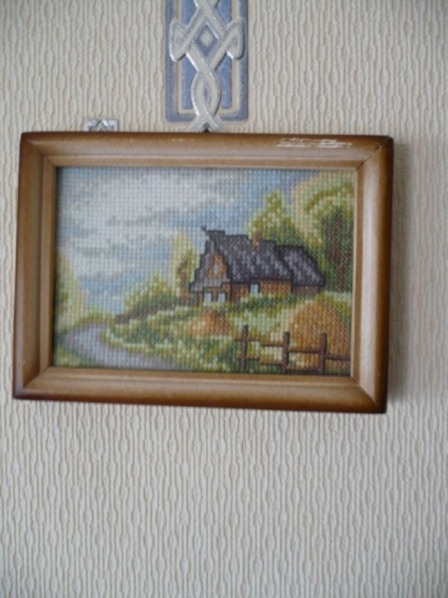 вышивка "домик" 