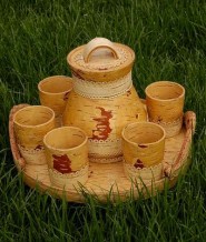 молочный набор с крынкой