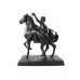 Ездок, садящийся на лошадь ("Конь с водничим", оригинальная копия со статуи на Аничковом мосту в Ст-Петербурге)